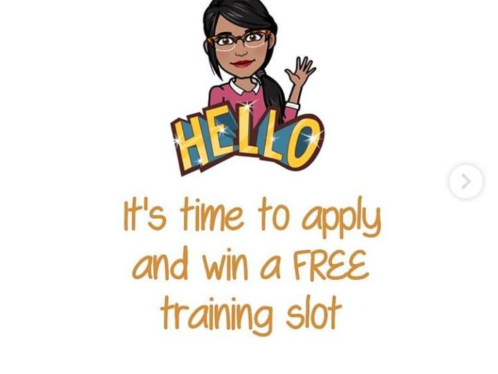 Apply and win free training slot